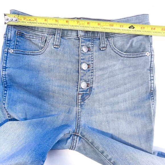 Madewell 10” High Rise Skinny Jeans Size 28Mickleton Light Wash M5327 - Picture 8 of 13